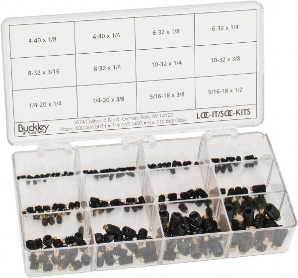 210 Piece, #4-40 to 5/16-18, Alloy Steel